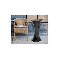 POSACENERE A COLONNA DA TERRA SMOKING SILVER CON SETACCIO E SABBIA