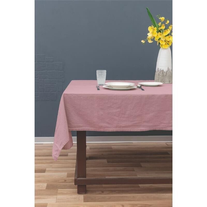TOVAGLIA LINO E COTONE 140X240 CM ROSA