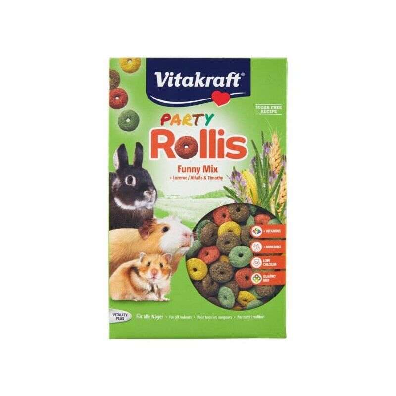 PARTY ROLLIS MANGIME PER TUTTI I RODITORI DA 500 GR