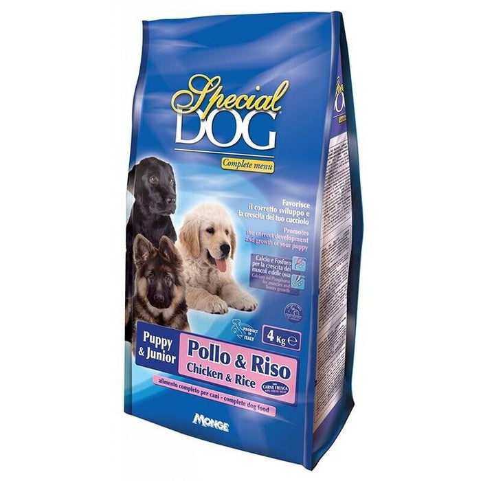 SPECIAL DOG CROCCANTINI 4 KG PUPPY & JUNIOR GUSTO POLLO E RISO CON CALCIO E FOSFORO