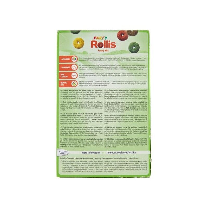 PARTY ROLLIS MANGIME PER TUTTI I RODITORI DA 500 GR