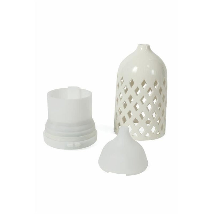 UMIDIFICATORE CERAMICA ROMBI DIFFUSORE ESSENZE 2 ASSORTIMENTI