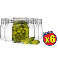 6 PZ FIDO VASO ERMETICO PER CONSERVE 1000 CC