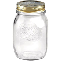 SET 4 BARATTOLI 500 CC QUATTRO STAGIONI BORMIOLI VASO PER CONSERVE CON TAPPI