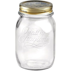 SET 4 BARATTOLI 500 CC QUATTRO STAGIONI BORMIOLI VASO PER CONSERVE CON TAPPI