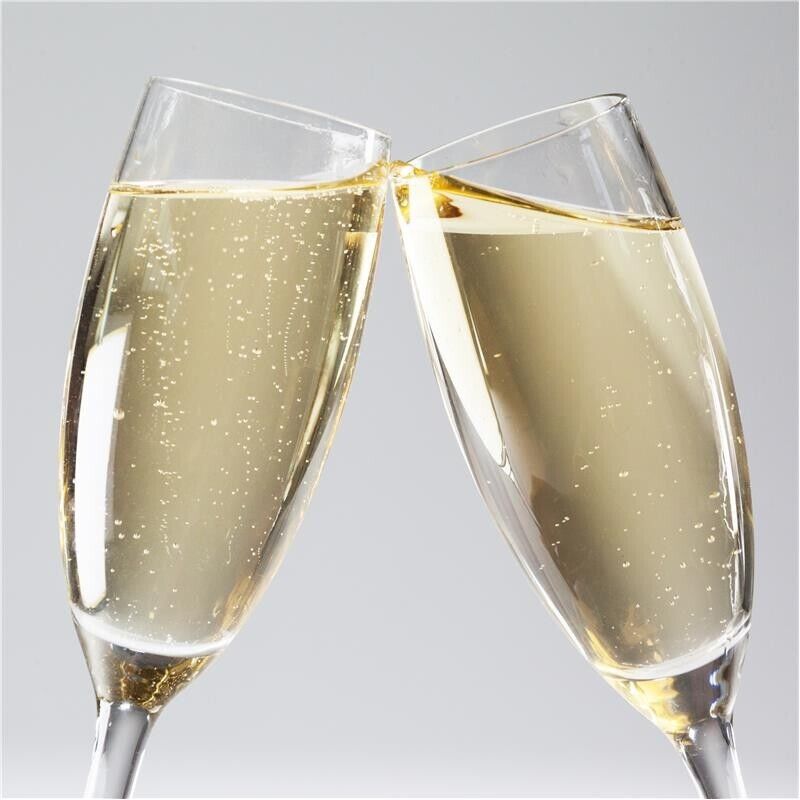 KIT 6 PZ CALYPSO VINO FLUTTINO CALICI IN VETRO DA 110 ML H 15.9 CM