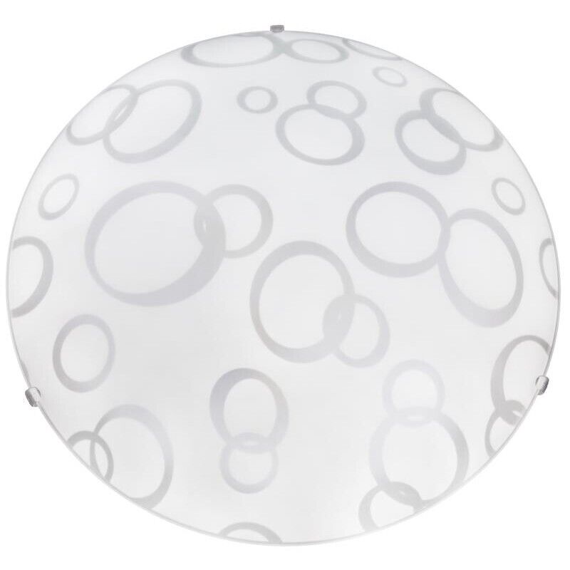BETTA LAMPADA PLAFONIERA 2 LAMPADINE E27 40 CM CERCHI