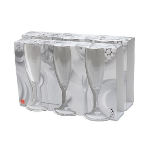 KIT 6 PZ CALYPSO VINO FLUTTINO CALICI IN VETRO DA 110 ML H 15.9 CM