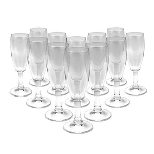 KIT 12 PZ CALYPSO VINO FLUTTINO CALICI IN VETRO DA 110 ML