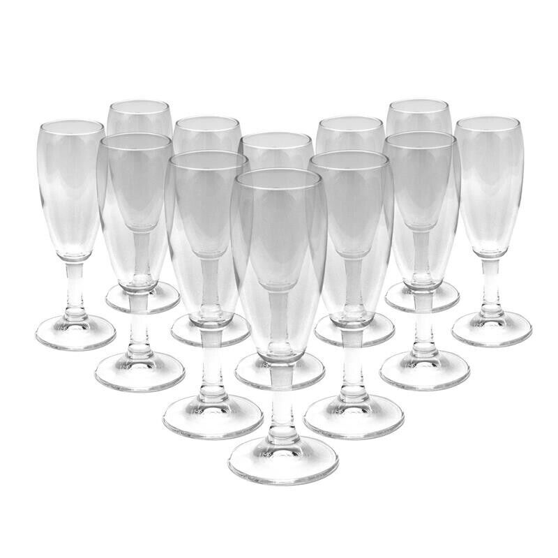 KIT 12 PZ CALYPSO VINO FLUTTINO CALICI IN VETRO DA 110 ML