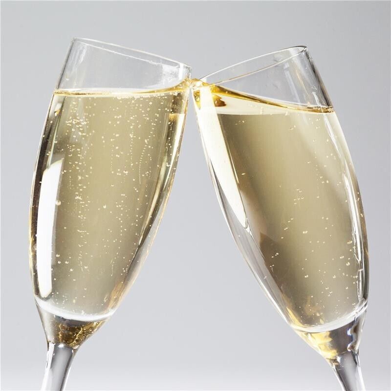 KIT 12 PZ CALYPSO VINO FLUTTINO CALICI IN VETRO DA 110 ML