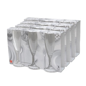 KIT 12 PZ CALYPSO VINO FLUTTINO CALICI IN VETRO DA 110 ML