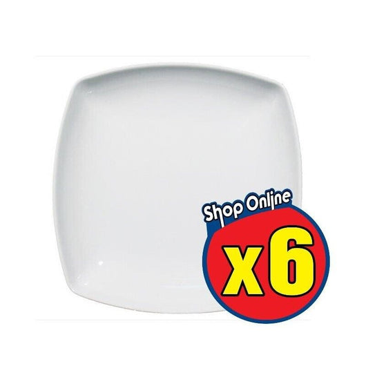 SET 6 TOKYO PIATTO FONDO QUADRATO 21 CM BIANCO
