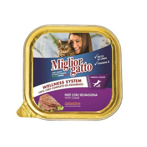 MIGLIOR GATTO PATE' CON SELVAGGINA 100 GR