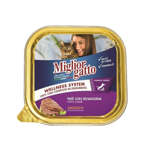 MIGLIOR GATTO PATE' CON SELVAGGINA 100 GR