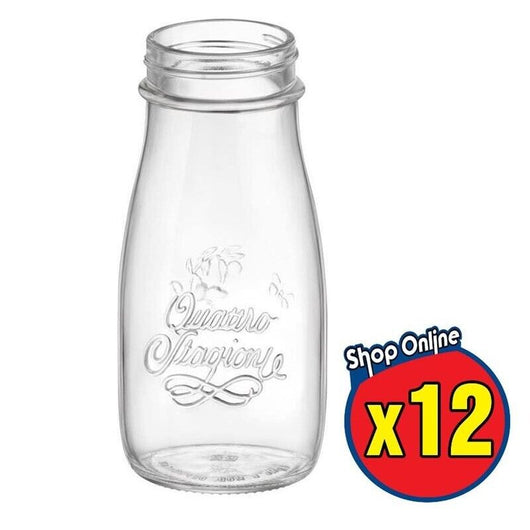 KIT 12 PZ BORMIOLI QUATTRO STAGIONI BOTTIGLIA IN VETRO DA 400 ML