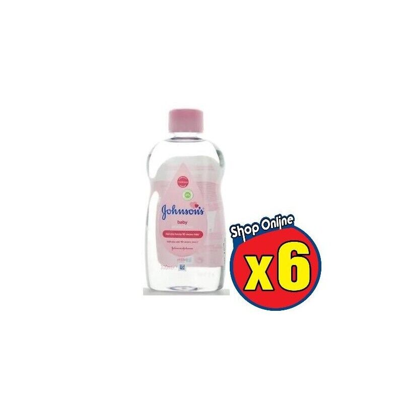 6 PZ JOHNSON'S BABY OLIO BAMBINI CLASSICO IDRATANTE E MASSAGGI 300 ML
