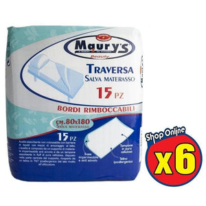 6 MAURY'S TRAVERSA SALVA MATERASSO 80 X 180 CM DA 15 PZ