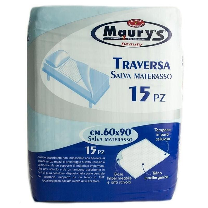 6 MAURY'S TRAVERSA SALVA MATERASSO 60 X 90 CM DA 15 PZ