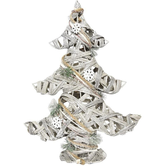 MAURY'S ALBERO DI NATALE IN LEGNO 55CM LINEA WOODY XMAS