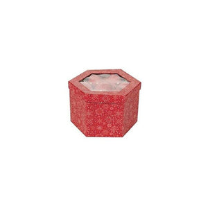 SET 14 PALLE DI NATALE 7,5CM FIOCCO NEVE ROSSO