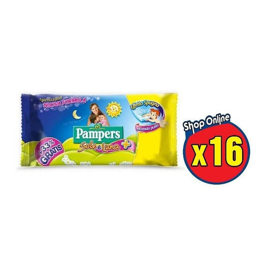 19 PAMPERS SALVIETTE UMIDIFICATE BAMBINI SOLE LUNA DA 40 PZ