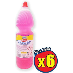 6 LINDOR ALCOOL ETILICO DENATURATO 90° DA 1 LT