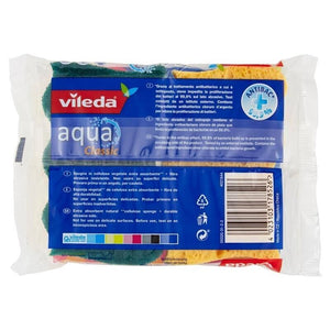 VILEDA SPUGNA PAGLIETTA AQUA CLASSIC 2 PEZZI ANTIBATTERICA