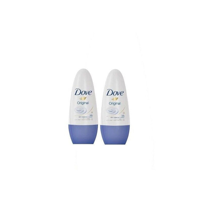 2 DOVE DEODORANTE ROLL ON 50 ML ORIGINAL/CLASSIC  ANTI TRASPIRANTE CON VITAMINE E E F