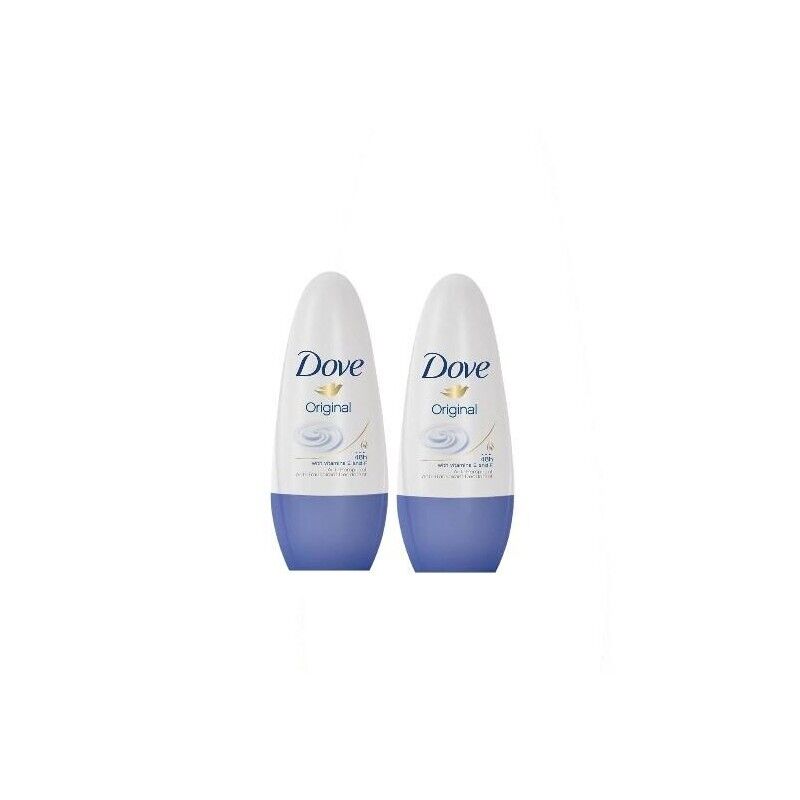 2 DOVE DEODORANTE ROLL ON 50 ML ORIGINAL/CLASSIC  ANTI TRASPIRANTE CON VITAMINE E E F