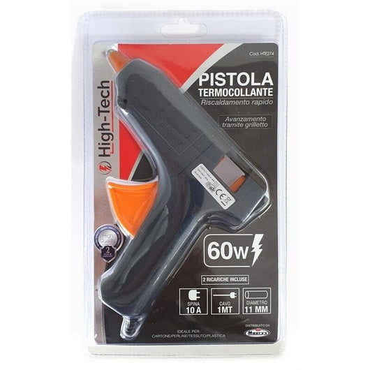 PISTOLA TERMO COLLANTE 60W 230V RICAMBIO 11 MM CON CAVO -  HIGH-TECH