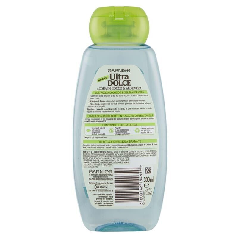 ULTRA DOLCE SHAMPOO CON ACQUA DI COCCO 300ML