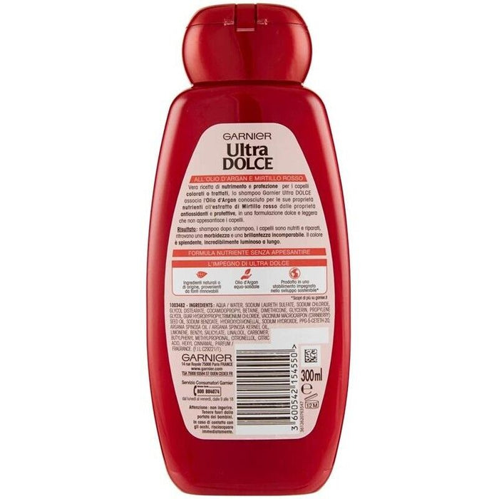 ULTRA DOLCE SHAMPOO OLIO DI ARGAN E MIRTILLO ROSSO 300 ML