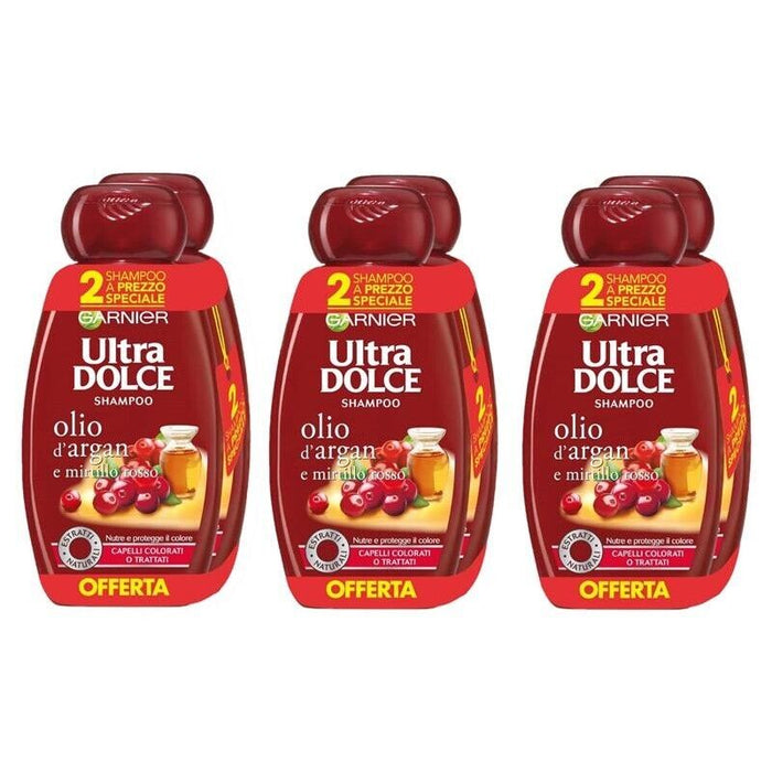 6 ULTRA DOLCE SHAMPOO OLIO DI ARGAN E MIRTILLO ROSSO 300 ML
