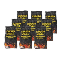 KIT 9 PACCHI DI CARBONELLA CARBONE EXTRA DI LEGNA DA 3 KG