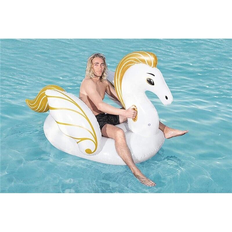 FLOAT'N FASHION PEGASO GONFIABILE BIANCO/ORO 231 X 150 CM
