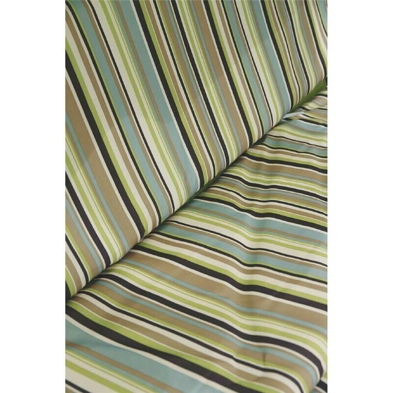 DONDOLO IN METALLO 3 POSTI RIGHE FANTASY VERDE 170X110X160