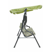 DONDOLO IN METALLO 3 POSTI RIGHE FANTASY VERDE 170X110X160