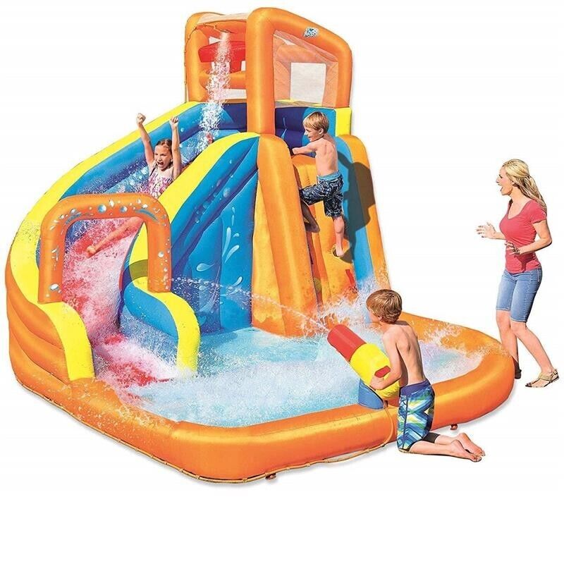 BESTWAY TURBO SPLASH PISCINA PARCO ACQUATICO GONFIABILE 366 X 320 X 270 CM
