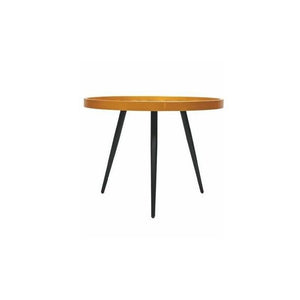 TAVOLINO TONDO IN LEGNO LACCATO 60 X 45 CM GREY FLOWER