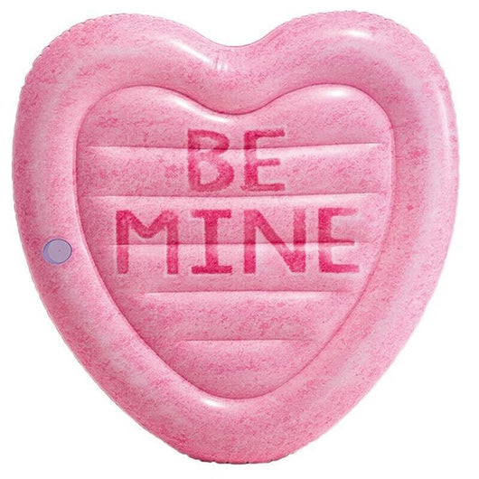 INTEX MATERASSINO MARE E PISCINA A FORMA DI CUORE ROSA 145 X 142 CM