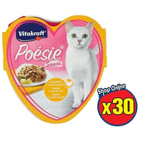 30 PZ GATTO POÉSIE SAUCE + TACCHINO IN SALSA AL FORMAGGIO 85 G