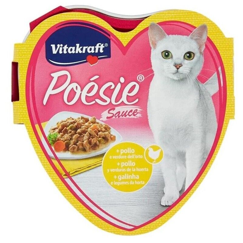 KIT 15 PZ GATTO POÉSIE SAUCE + POLLO E VERDURE DELL'ORTO 85 GR