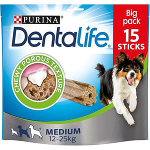 PURINA DENTALIFE 15 STICK PER IGIENE ORALE CANI TAGLIA MEDIUM 3 PZ DA 115 GR