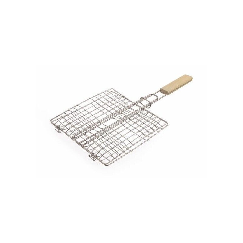 GRATICOLA IN ACCIAIO CON MANICO IN LEGNO 23 X 22