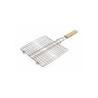 GRATICOLA IN ACCIAIO CON MANICO IN LEGNO 23 X 22