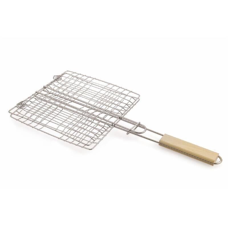 GRATICOLA IN ACCIAIO CON MANICO IN LEGNO 23 X 22