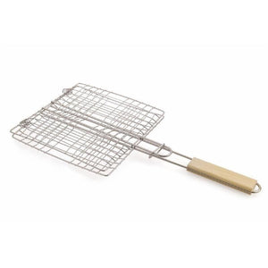 GRATICOLA IN ACCIAIO CON MANICO IN LEGNO 23 X 22