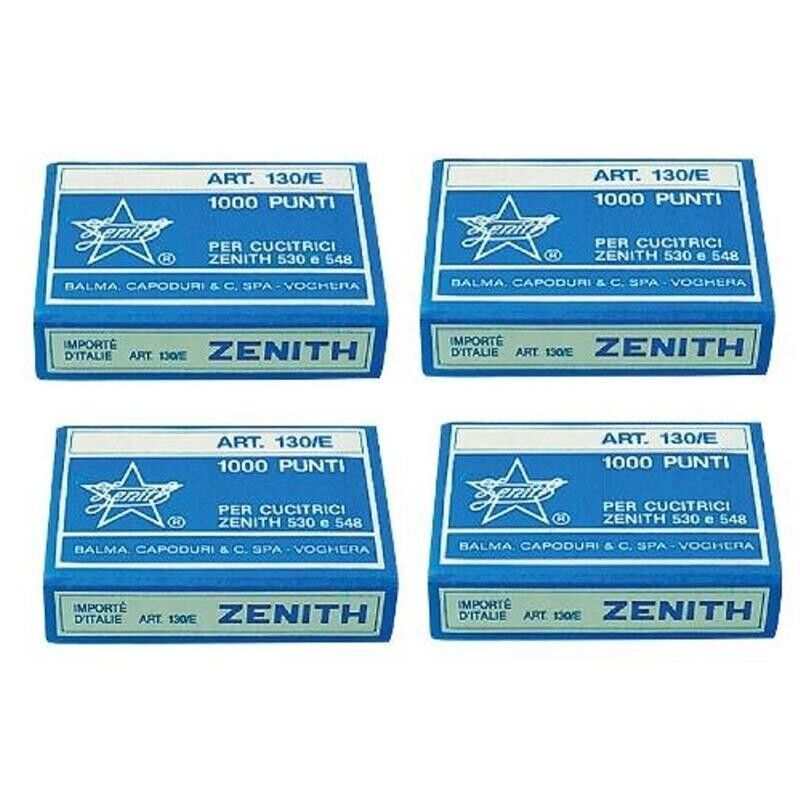 PUNTI PER CUCITRICE 4X1000PZ ZENITH