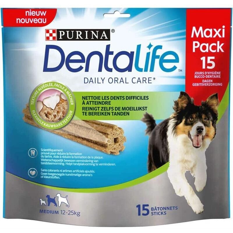 PURINA DENTALIFE 15 STICK PER IGIENE ORALE CANI TAGLIA MEDIUM 3 PZ DA 115 GR